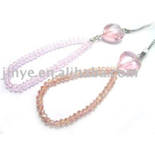 fashion bling bling strap with heart crystal charm